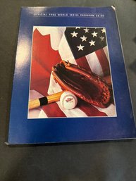 1986 World Series New York Mets Boston Redsox Official Souvenir Program Magazine