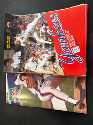1986 Yankees And Mets Programs