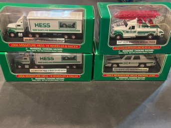 Miniature Hess Truck Lot Of 4