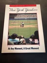 1991 New York Yankees Official MLB Yearbook