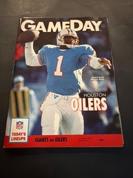 Gameday 1991 Oilers Vs Steelers