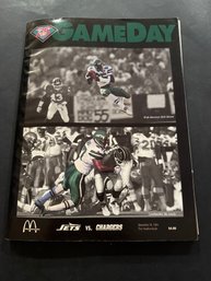 New York Jets Gameday Program Game Day Guide 1994 Chargers San Diego Stadium Sga