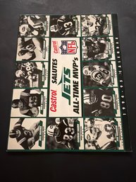 VTG.  Castrol & KMart NFL Salutes Jets All Time MVP's 1994 - 1995 Calendar