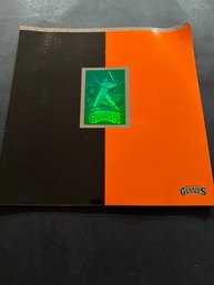 1992 San Francisco Giants Yearbook With Hologram Cover MLB