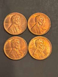 1941 Wheat Penny BU Lot Of 4