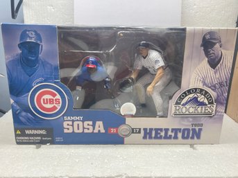 Sammy Sosa & Todd Helton MLB McFarlane 2 Pack Cubs And Rockies 2 Figure Set NIB