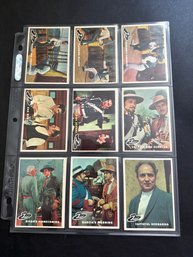 1958 Topps Zorro Card Lot Of 9