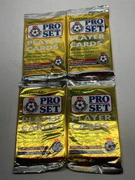 Official Pro Set Soccer / Football Player Cards 1991-92 - 4 Sealed Packs