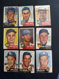 1953 Topps Baseball Vintage Card Lot