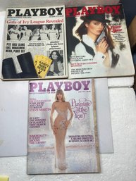 1979 Playboy Magazines Lot Of - 3