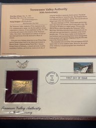 Golden Replicas Of United States Stamps 22kt Gold - Lot Of 4