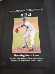 1996 Texas Rangers Yearbook