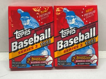 1993 Topps Baseball Series 2 Jumbo Cello  Unopened Packs Lot Of 2