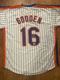 Dwight Gooden Autographed Jersey With JSA COA