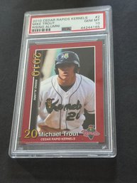 2010 Cedar Rapids Kernels Mike Trout PSA 10