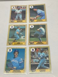 1987 Wrong Back - Miscut Cards - Cards Lot Of - 6