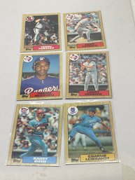 1987 Wrong Back - Miscut Cards - Cards Lot Of - 6