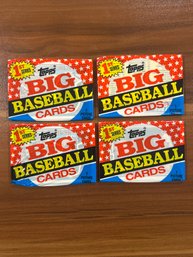 1989 Topps BIG Baseball Cards Series 1 Unopened Packs Lot Of (4)