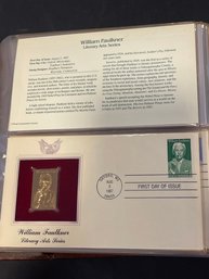 Golden Replicas Of United States Stamps 22kt Gold - Lot Of 4