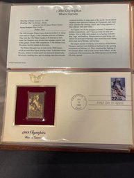 Golden Replicas Of United States Stamps 22kt Gold - Lot Of 4