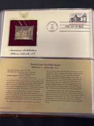 Golden Replicas Of United States Stamps 22kt Gold - Lot Of 4