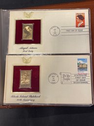 Golden Replicas Of United States Stamps 22kt Gold - Lot Of 3