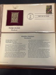 Golden Replicas Of United States Stamps 22kt Gold - Lot Of 4