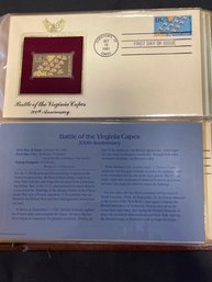 Golden Replicas Of United States Stamps 22kt Gold - Lot Of 6