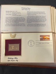Golden Replicas Of United States Stamps 22kt Gold - Lot Of 4