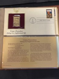 Golden Replicas Of United States Stamps 22kt Gold - Lot Of 4
