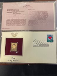 Golden Replicas Of United States Stamps 22kt Gold - Lot Of 3