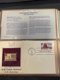 Golden Replicas Of United States Stamps 22kt Gold - Lot Of 4