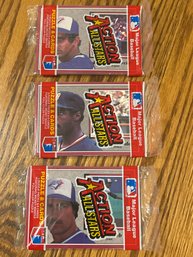 1983 Donruss Action All Stars Lot Of (3) Unopened Packs.