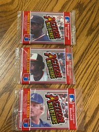 1983 Donruss Action All Stars Lot Of (3) Unopened Packs.