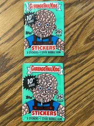 1986 Topps Garbage Pail Kids Series 10 Unopened Packs Lot Of (2)
