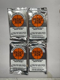 1991 Edition Basketball Front Row Draft Picks  - Lot Of 4 Packs - 10 Cards