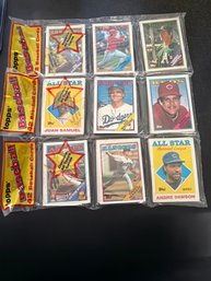 1988 Topps Baseball Rack Pack Lot Of 3