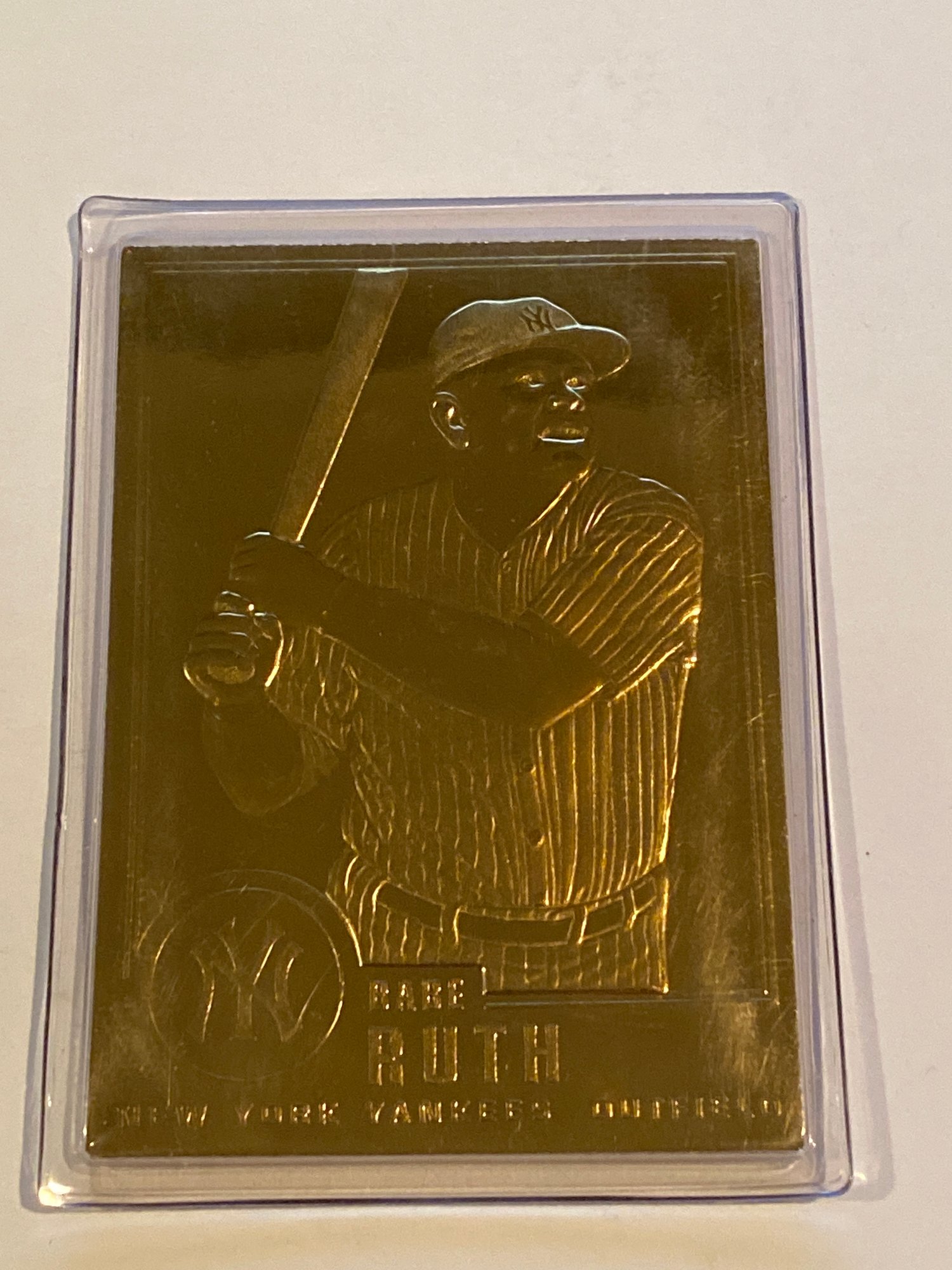 Babe Ruth Gold Baseball Card #15392 | Auctionninja.com