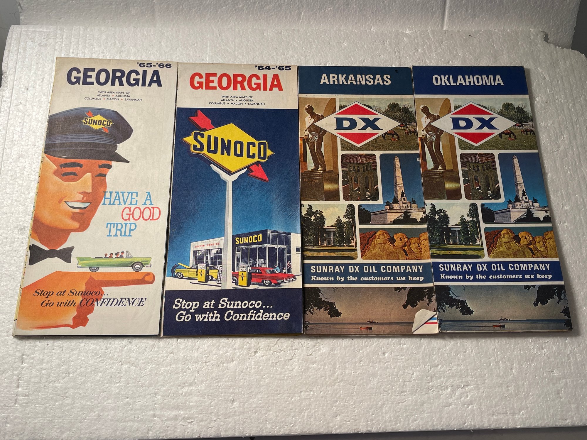 Vintage Road Maps - Lot Of 4 #17266 | Auctionninja.com