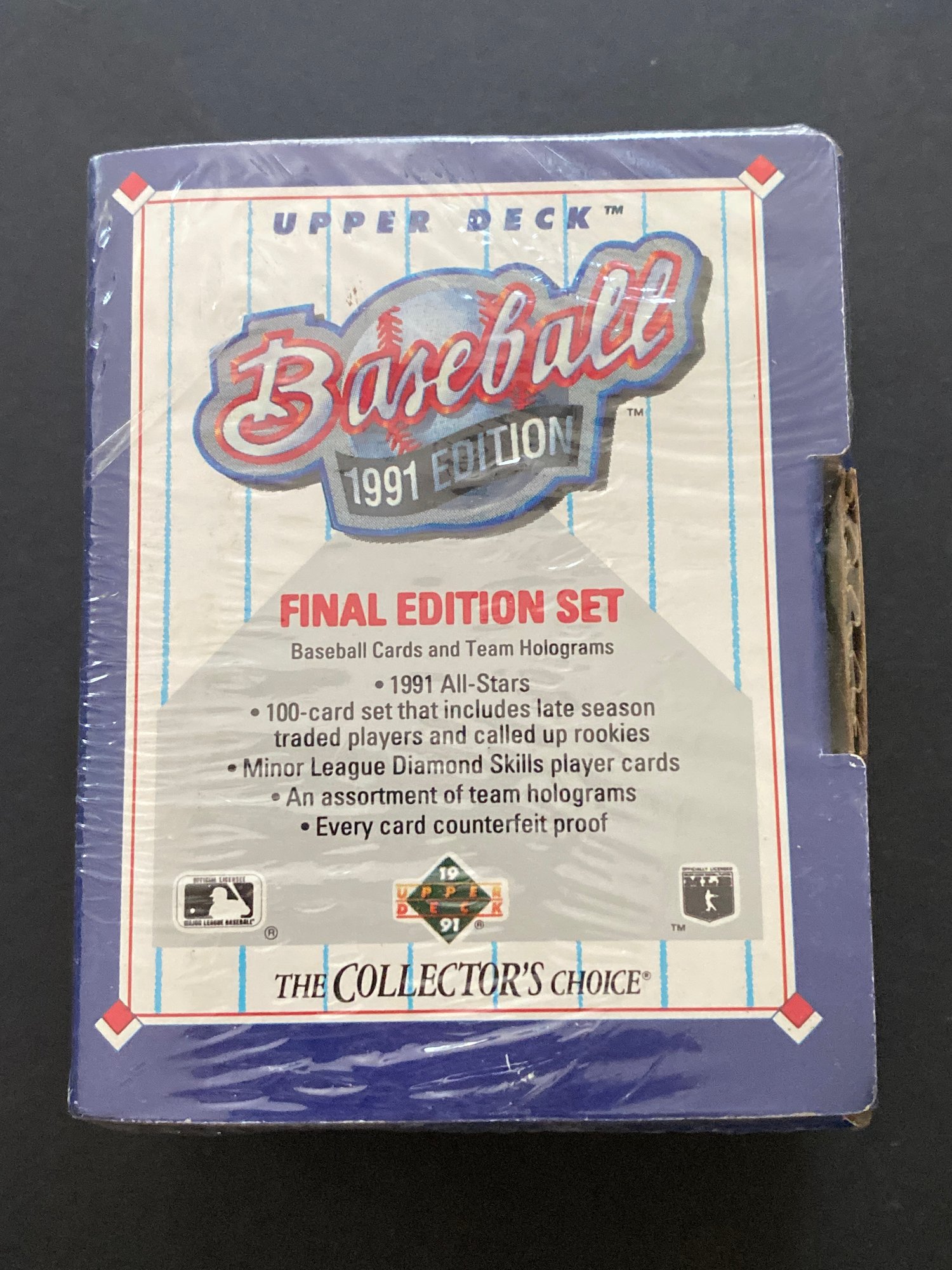 1991 UPPER DECK BASEBALL FINAL EDITION SET UNOPENED 100 CARD SET NEW