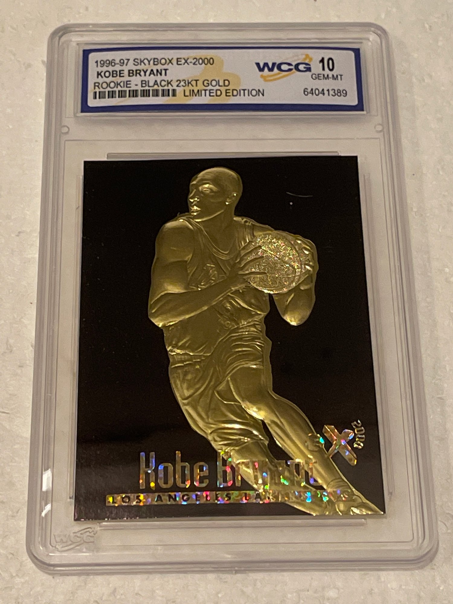 Graded Gem-Mint 10 KOBE BRYANT 1996 Skybox 23K Black Gold ROOKIE Card #11704 | Auctionninja.com Graded Gem-Mint 10 KOBE BRYANT 1996 Skybox 23K Black Gold ROOKIE Card #11704 | Auctionninja.com