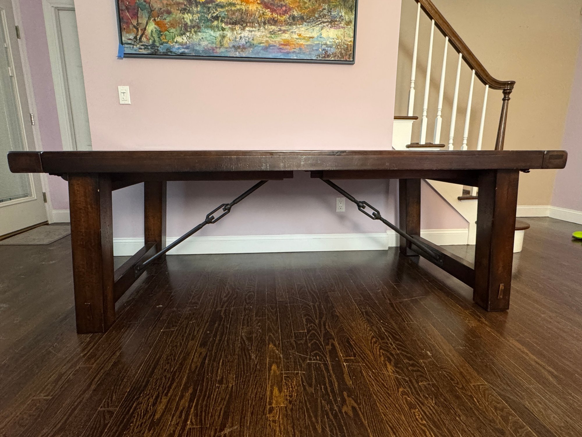 Pottery Barn Benchwright Extending Dining Table Dark Wood Dining Table ...