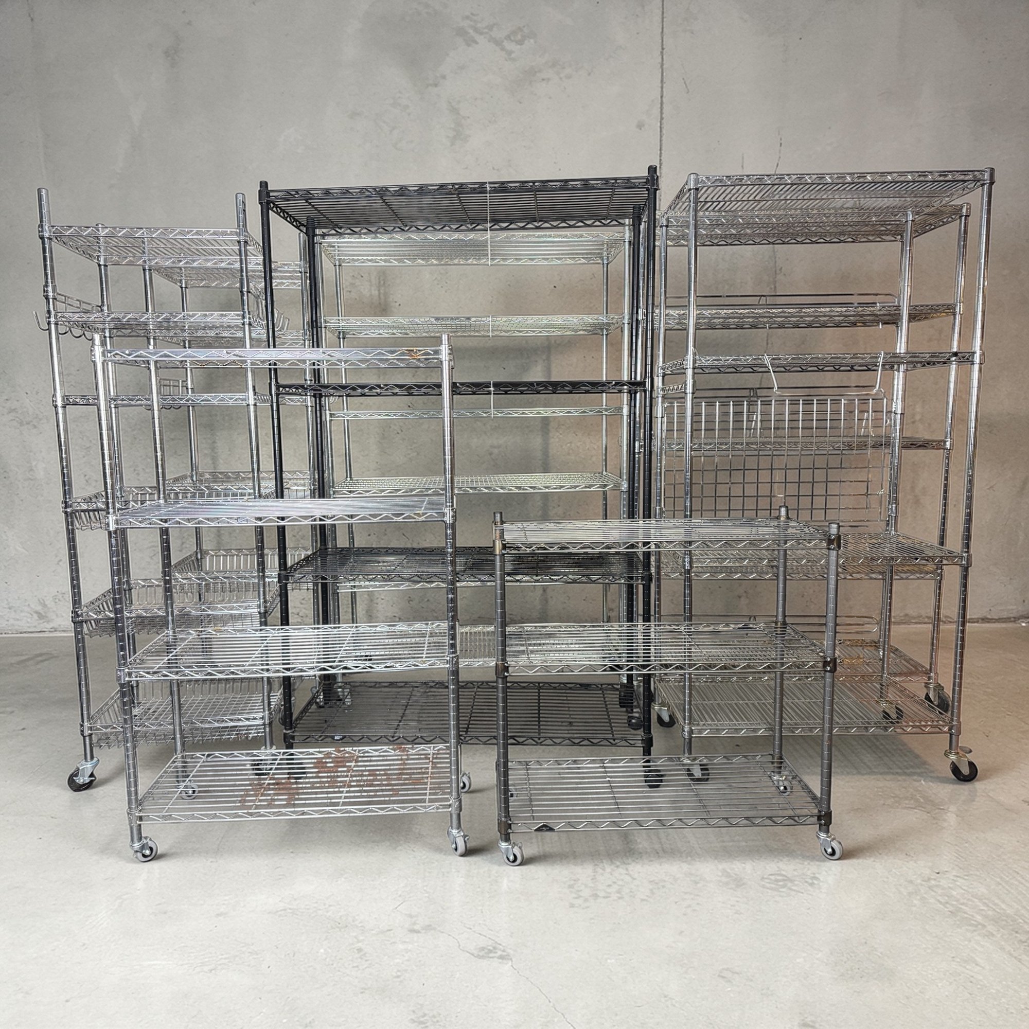Collection Of NSF Metro Shelving - Seven Units #21065 | Auctionninja.com