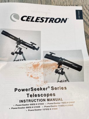 127eq Telescope Celestron Powerseeker 70eq Manual Tripod Celestron