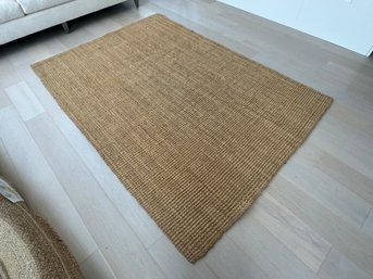 Brown Woven Jute Area Rug