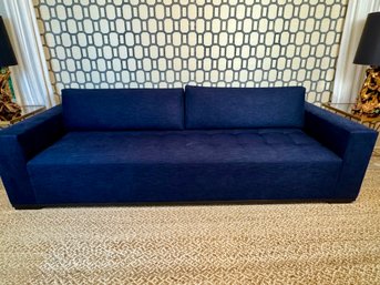 Custom Adrianna Hoyos Navy Ibiza Sofa - Purchased For $6799.00