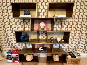 Mondrian Bookcase In Aged Brass And Firmdale - Purchased For $14,333.00