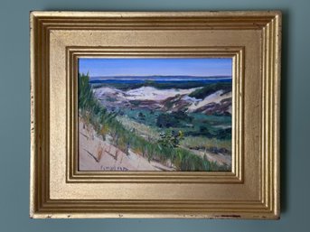 Framed Signed Hal DeWaltoff Oil On Panel - Walking Dune - Purchased For $425.00
