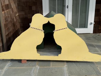 Large Painted Wood Dog House - The Gate Of Labs By Suter And Suter Architects