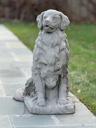 Lifesize Concrete Golden Retriever Statue - BRING MOVING HELP